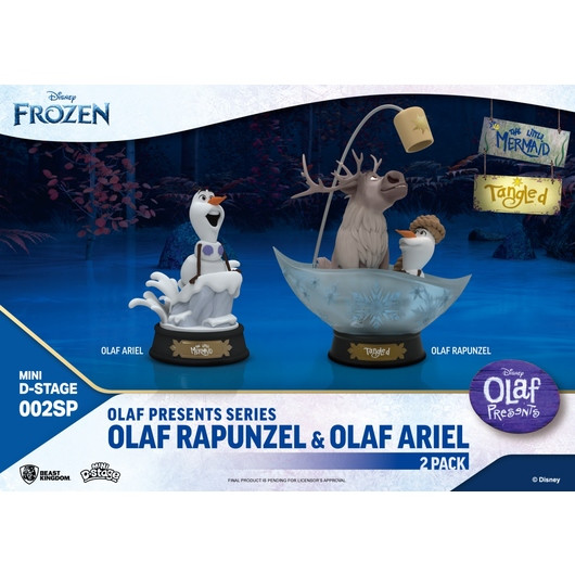 Olaf Rapunzel e Olaf Ariel - DISNEY MINI D-STAGE