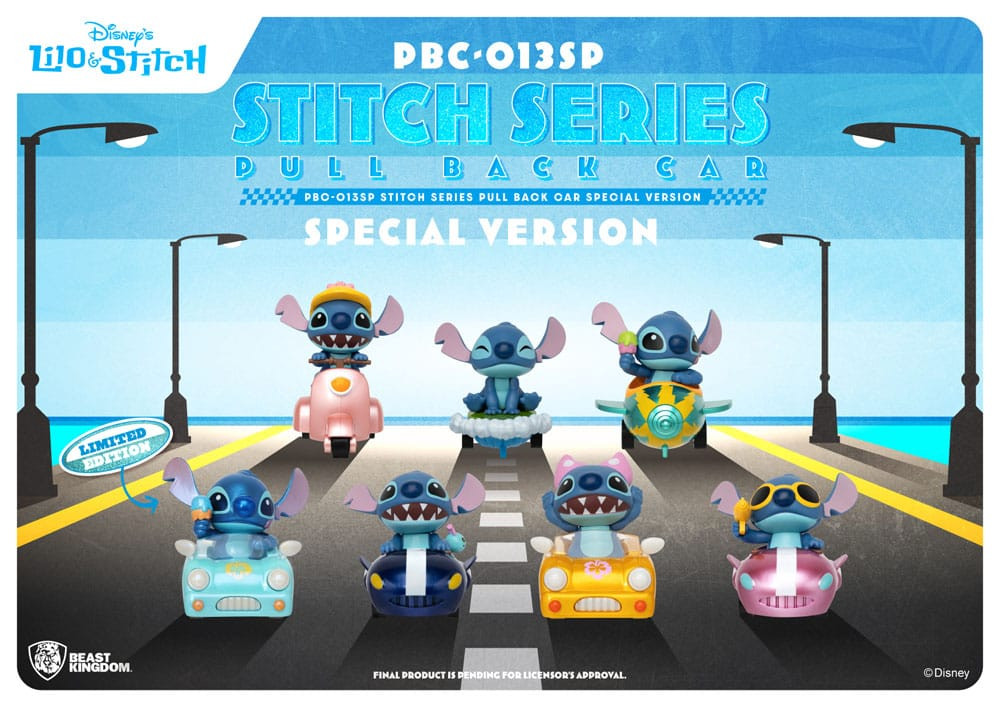 Confezione da 6 figurine Stitch in car Edizione Speciale - Disney