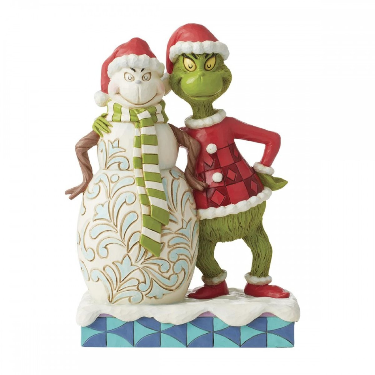 GRINCH ACCANTO AL PUPAZZO DI NEVE GRINCHY - JIM SHORE GRINCH