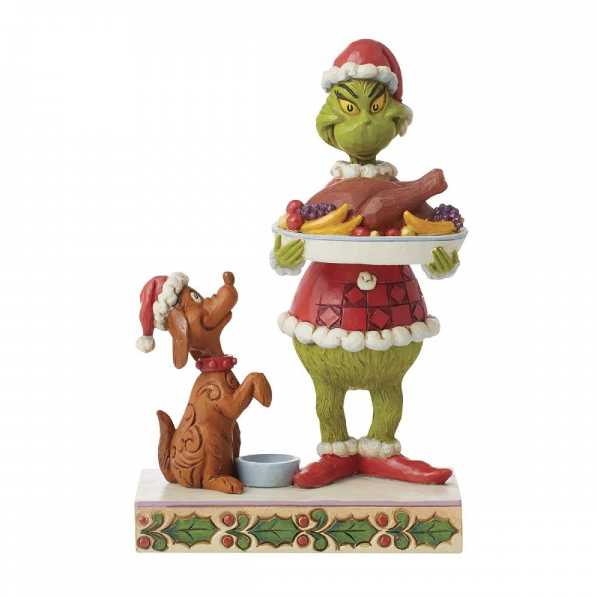 GRINCH CON CENA NATALE - JIM SHORE GRINCH