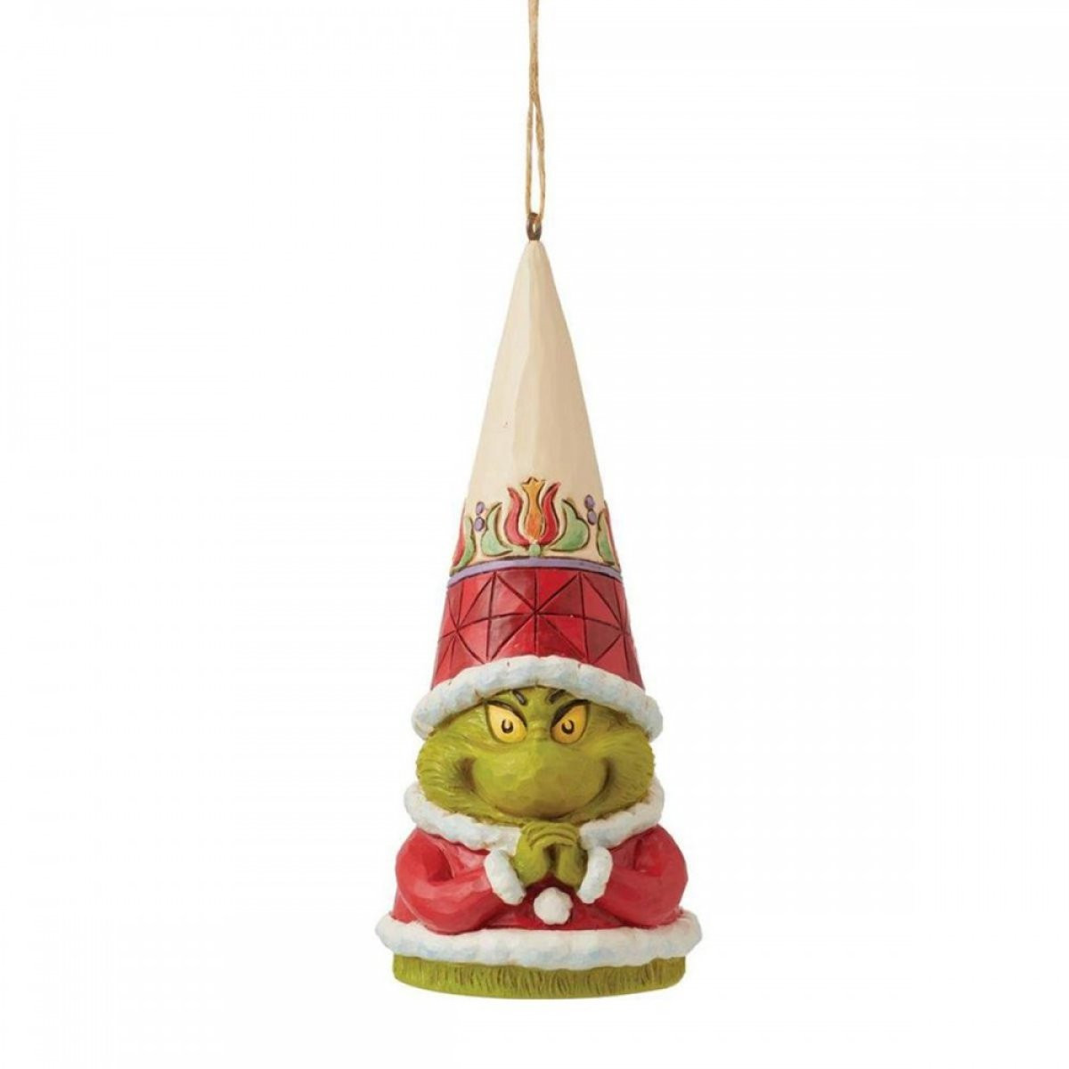 GNOMO GRINCH ORNAMENTO CON MANI CHIUSE - JIM SHORE GRINCH