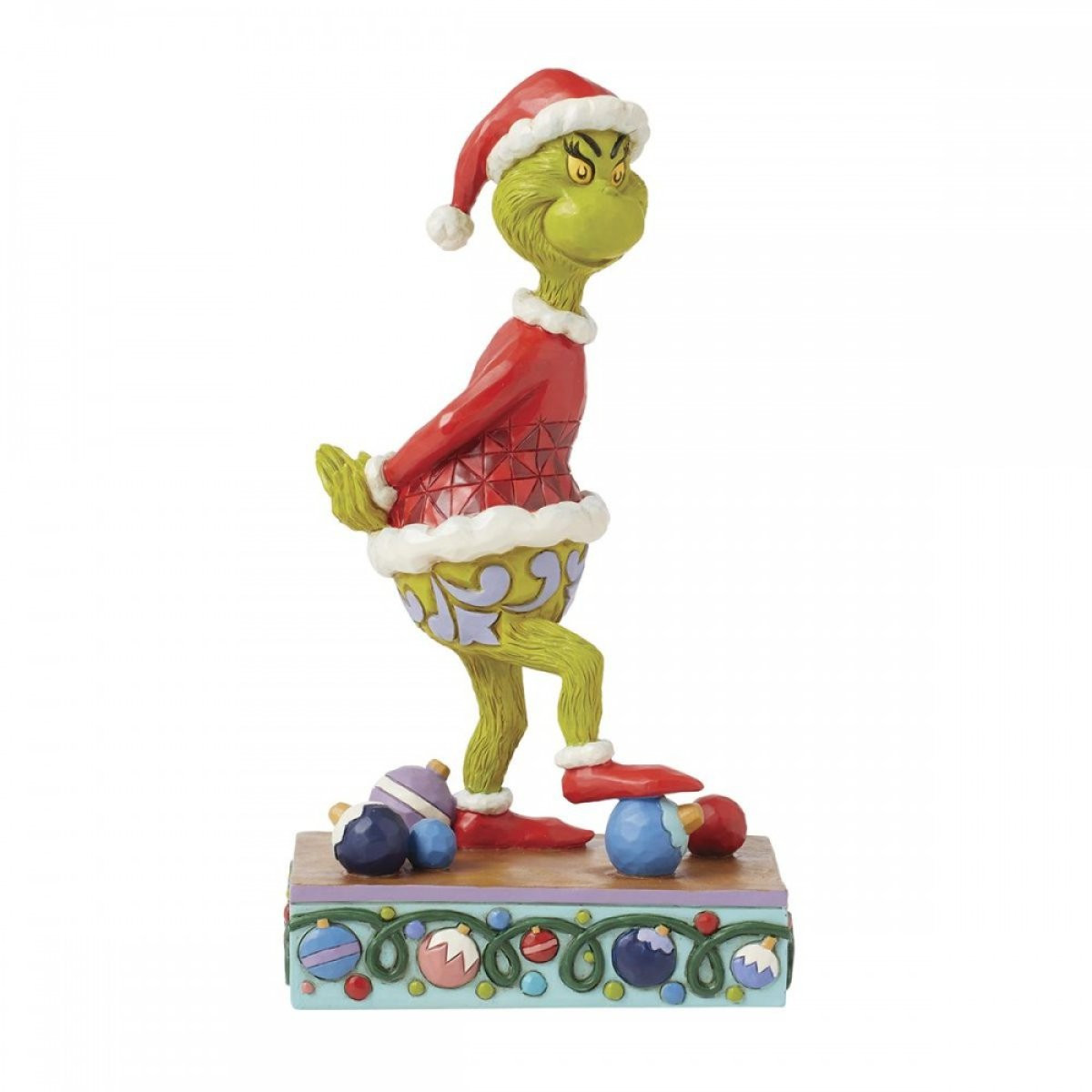 GRINCH CALZA SULL'ORNAMENTO - JIM SHORE GRINCH