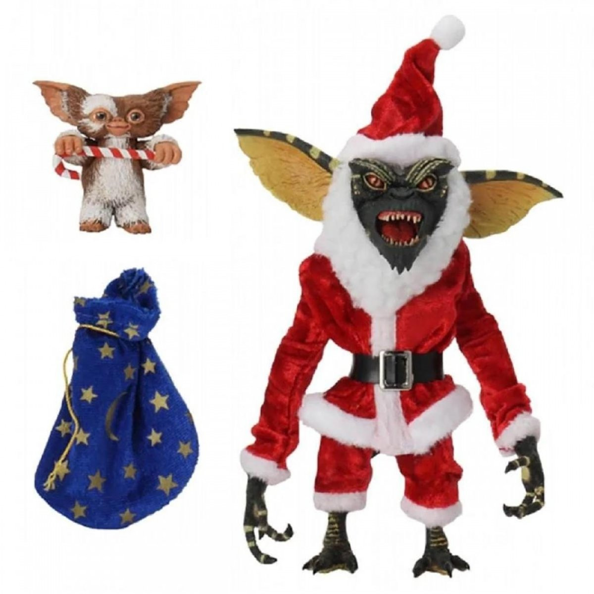 GREMLINS - ACTION FIGURE - SANTA STRIPE E GIZMO