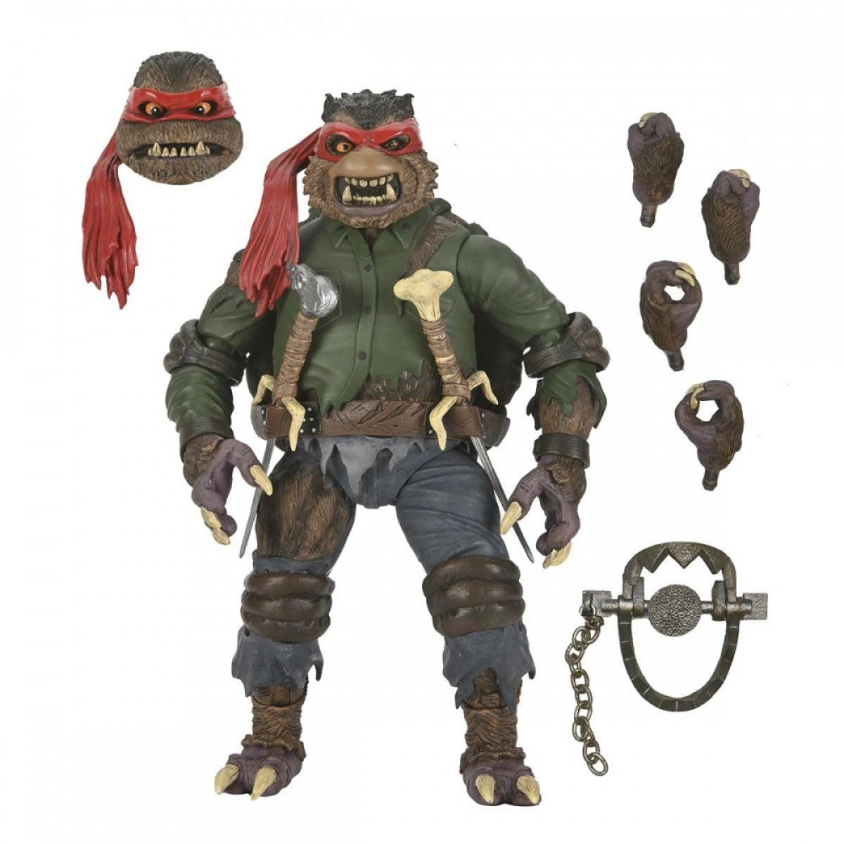 UNIVERSAL MONSTERS X NINJA TURTLES - ACTION FIGURE – ULTIMATE RAPHAEL WOLFMAN