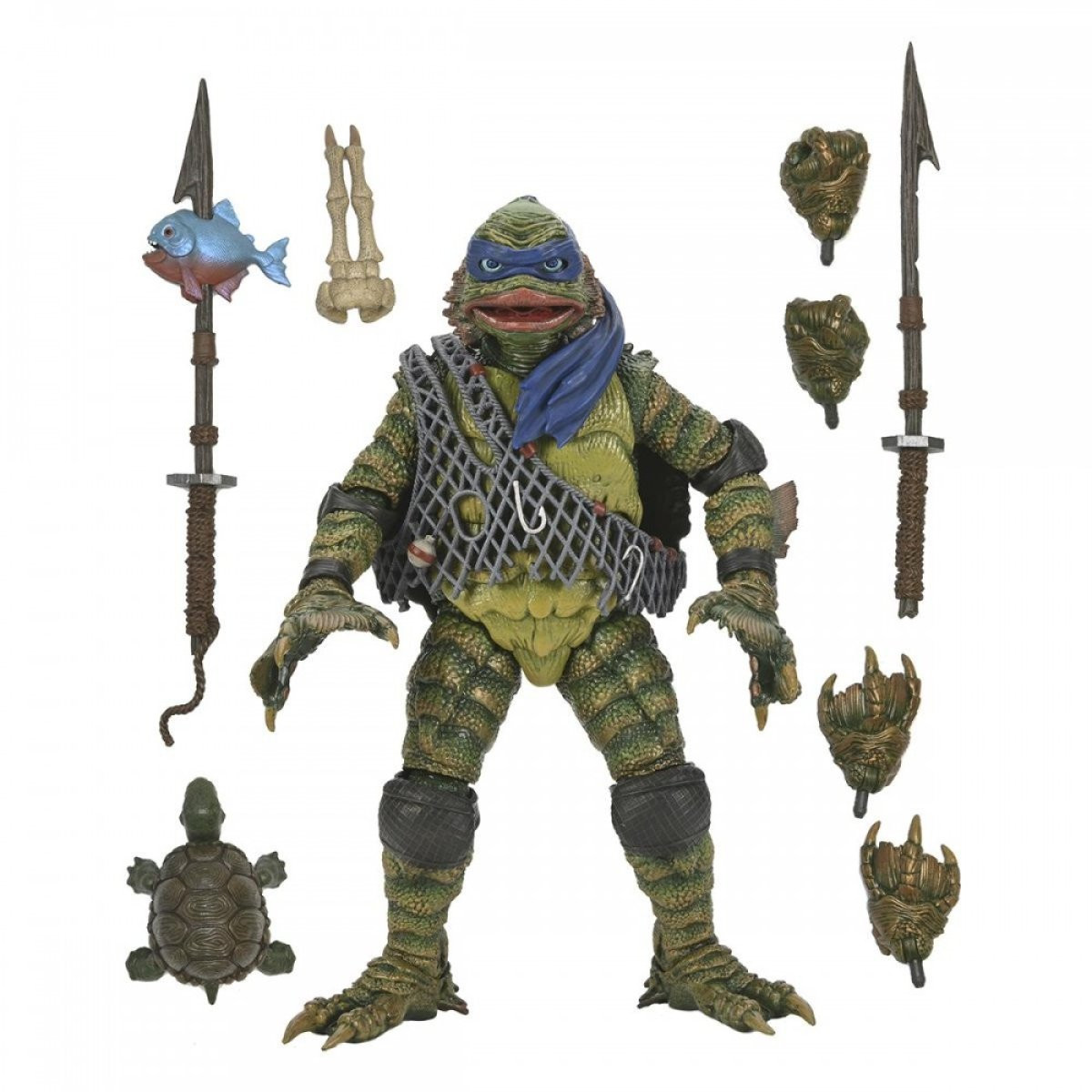 UNIVERSAL MONSTERS X NINJA TURTLES - ACTION FIGURE – LEONARDO LA CREATURA