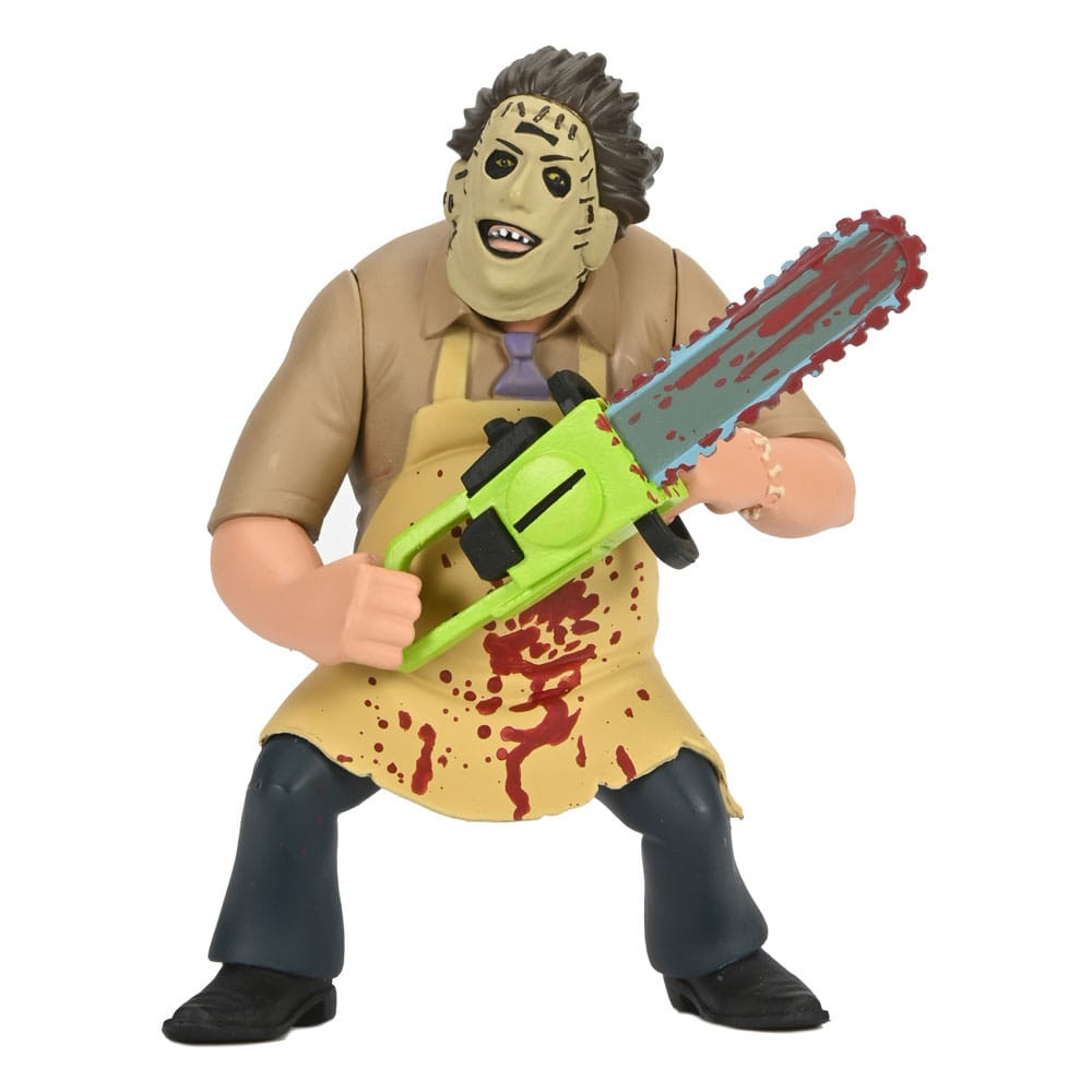 Texas Chainsaw Massacre Toony Terrors Figura 50° Anniversario Leatherface (Bloody) 15 cm