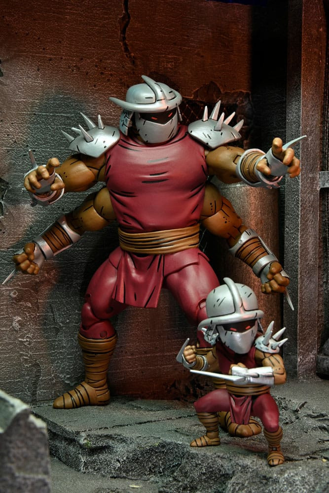 Ninja Turtles (Mirage Comics) Figure Shredder Clone e Mini Shredder (Deluxe) 18 cm