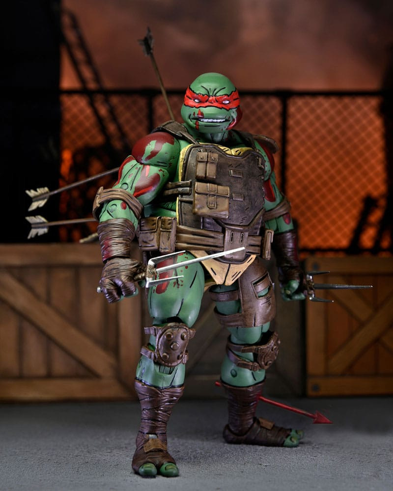 Tartarughe Ninja The Last Ronin Figura Ultimate First to Fall Raphael 18 cm