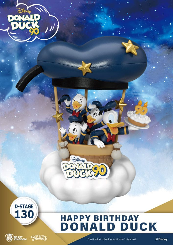 Diorama Paperino 90°-Buon Compleanno - Disney D-Stage