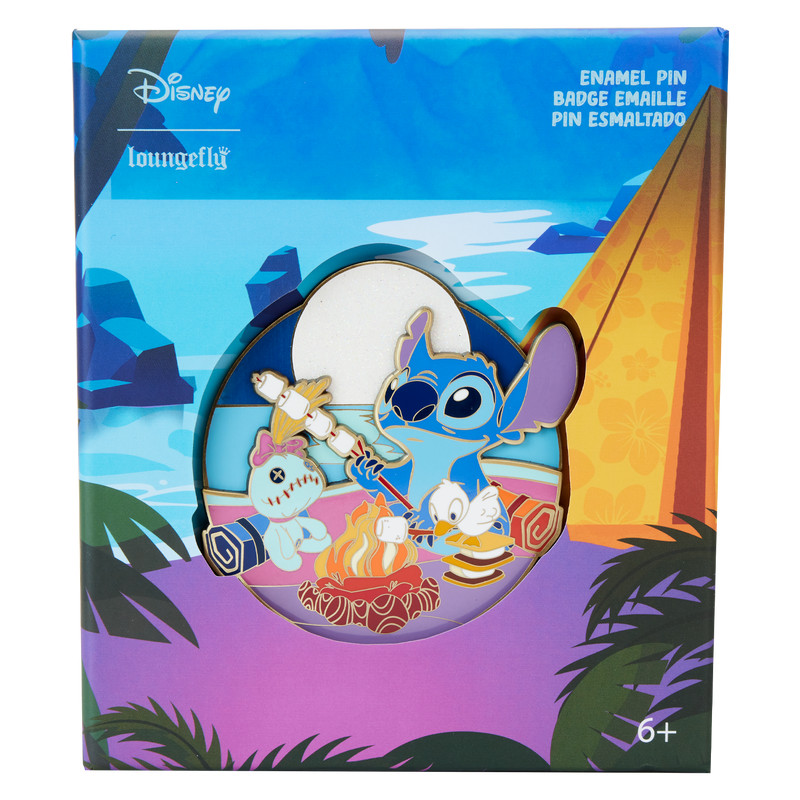 Pin boite collector Stitch Camping Cuties - DISNEY LOUNGEFLY