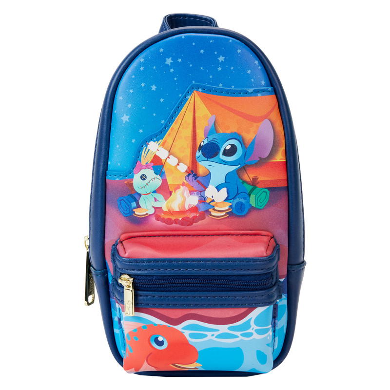 Astuccio mini zaino Stitch Camping Cuties - DISNEY LOUNGEFLY