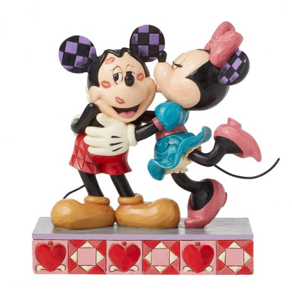 Hugs & Kisses (statuetta d'amore di Topolino e Minnie) - Disney Traditions Topolino