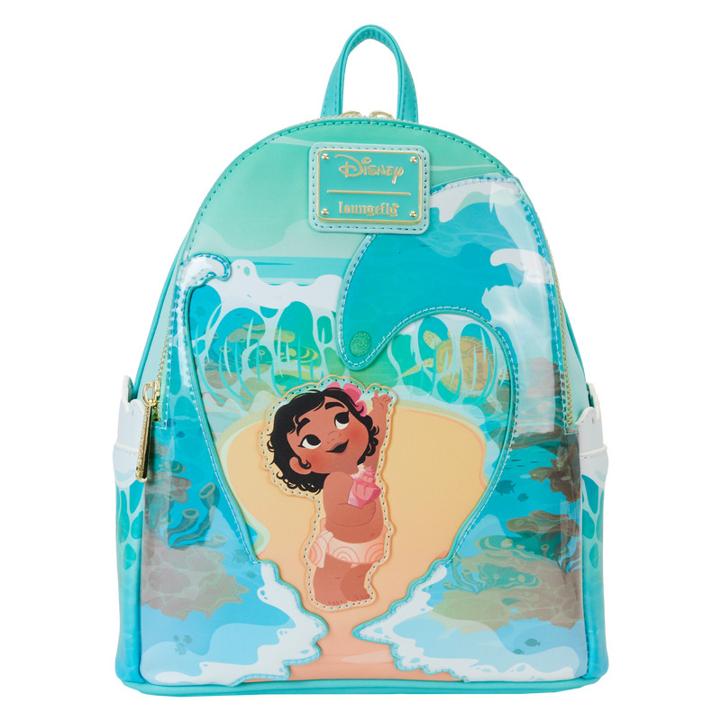 Mini zaino la giovane Vaiana tra le onde dell'oceano - DISNEY LOUNGEFLY