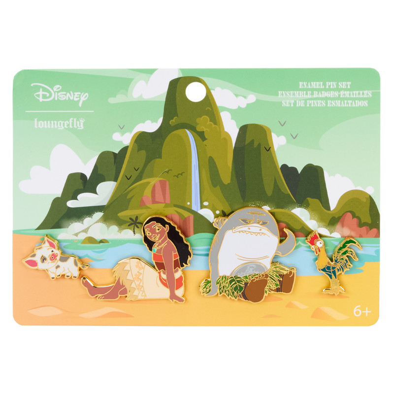 Set di spille pezzo Moana onde dell'oceano - DISNEY LOUNGEFLY