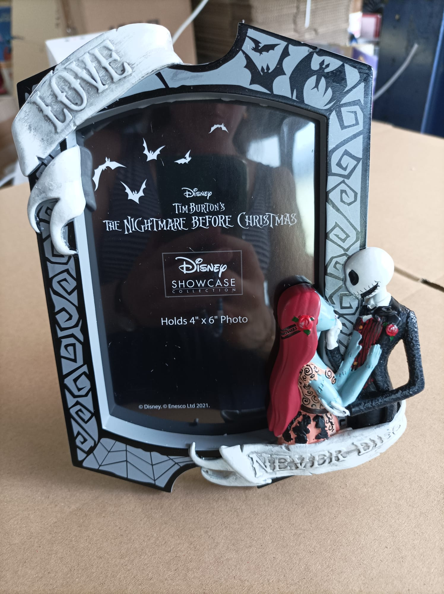 [DIFETTO] CORNICE JACK & SALLY - DISNEY SHOWCASE