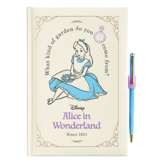 NOTEBOOK A5 PREMIUM CON PENNA - DISNEY ALICE NEL PAESE DELLE MERAVIGLIE