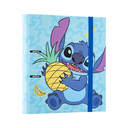 RACCOGLITORE PREMIUM A 2 ANELLI - PUNTO STITCH TROPICALE