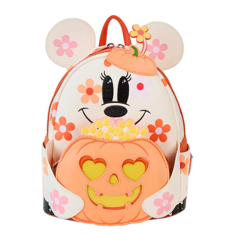 Mini Zaino Fosforescente Minnie costume da fantasma floreale - DISNEY LOUNGEFLY