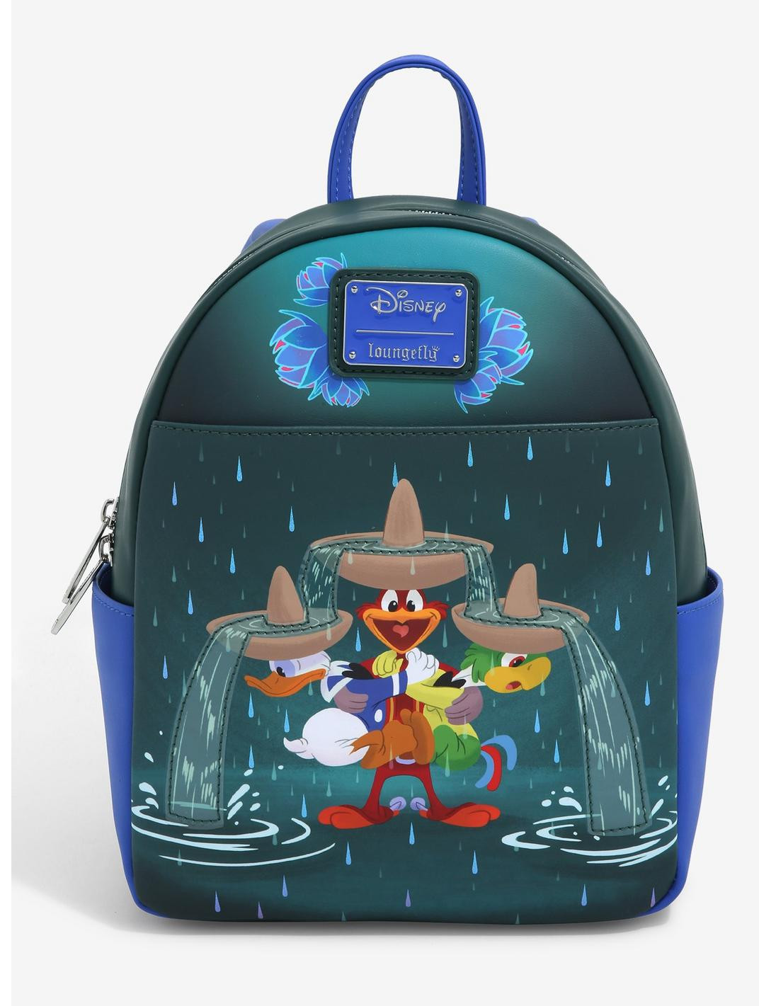 Mini zaino esclusivo tre Caballeros Fountain - DISNEY LOUNGEFLY