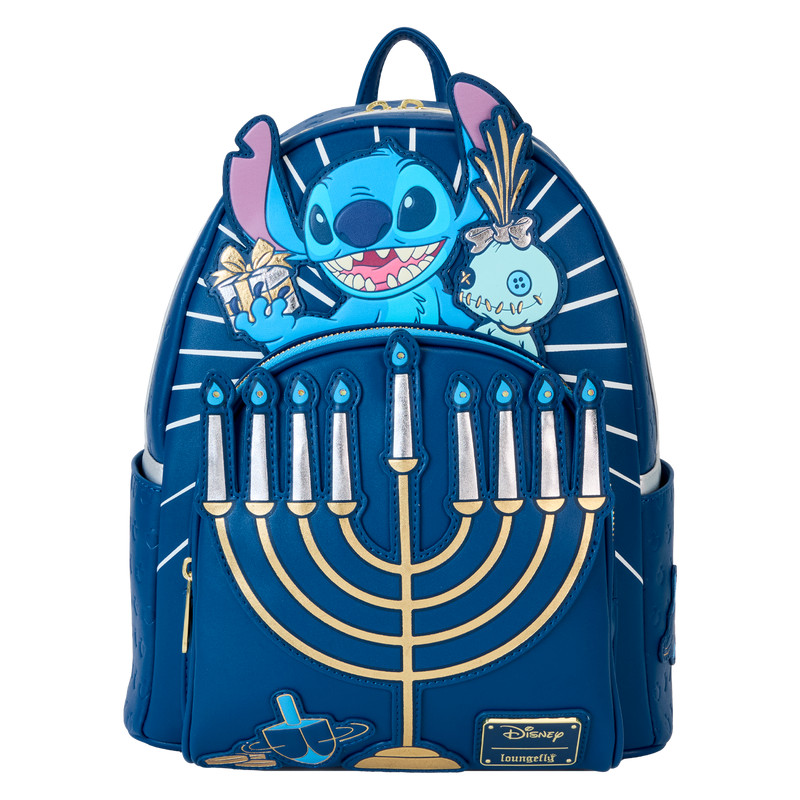 Zaino luminoso Stitch Hanukkah Menorah - DISNEY LOUNGEFLY