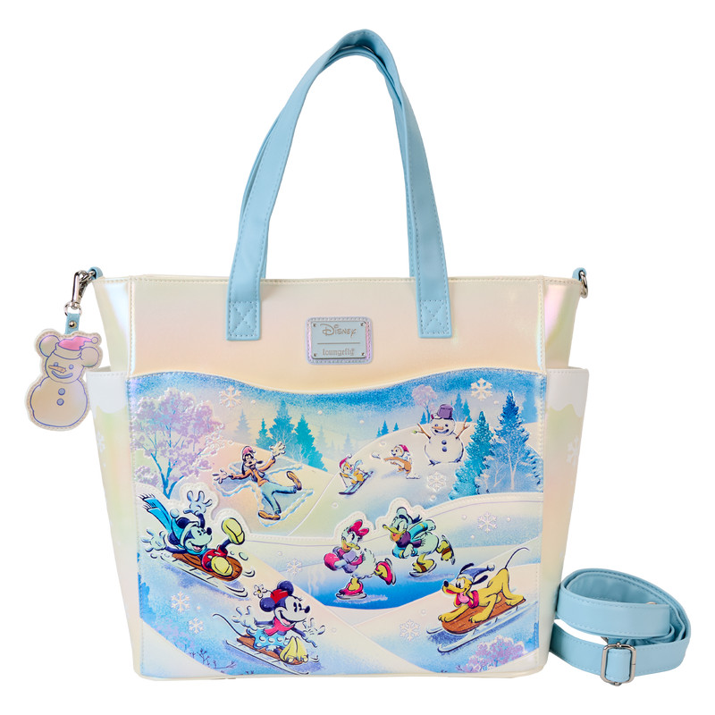 Tote bag convertibile Zaino Topolino & Friends Winter Wonderland Scene - DISNEY LOUNGEFLY