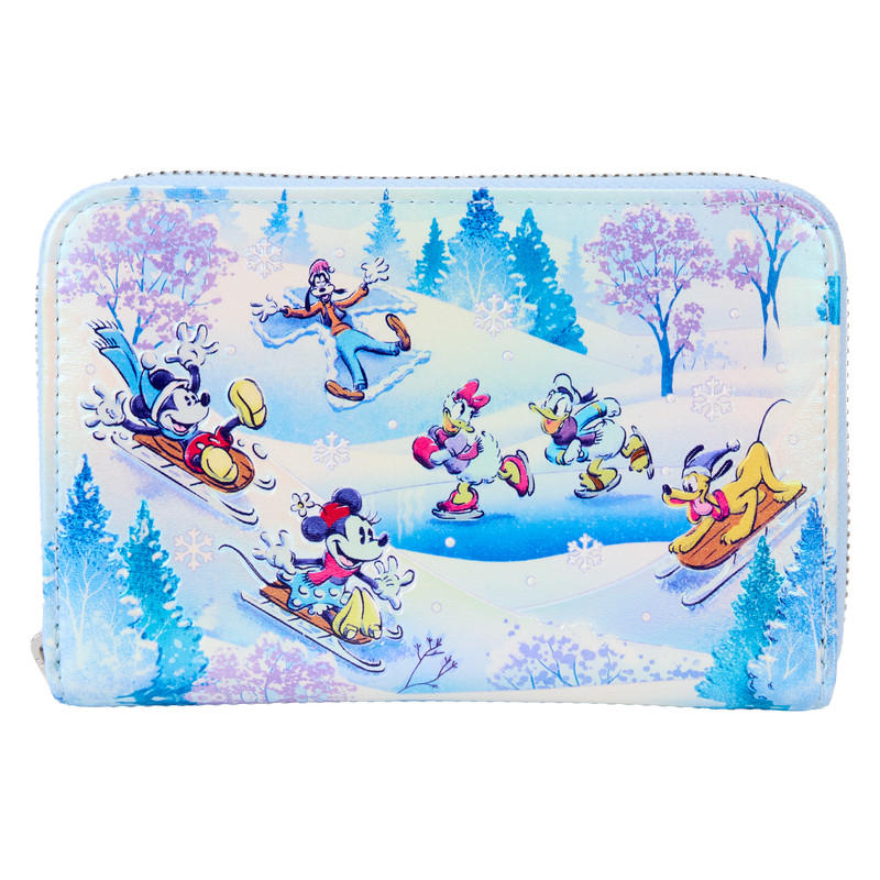 Portafoglio Topolino & Friends Winter Wonderland Scene - DISNEY LOUNGEFLY