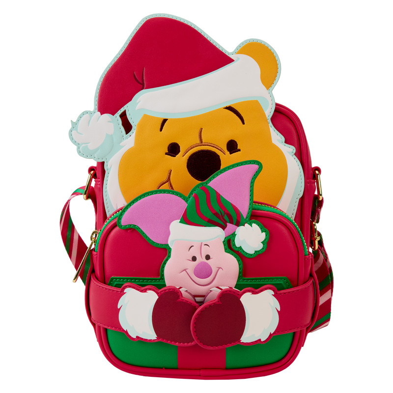 Borsa a tracolla con portamonete Winnie cosplay Babbo Natale e Piglet - DISNEY LOUNGEFLY Winnie The Pooh