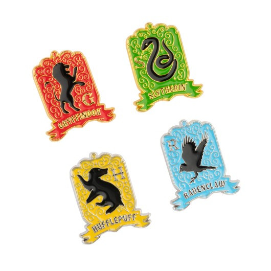 SET DI 4 PINS CASE DI HOGWARTS - HARRY POTTER