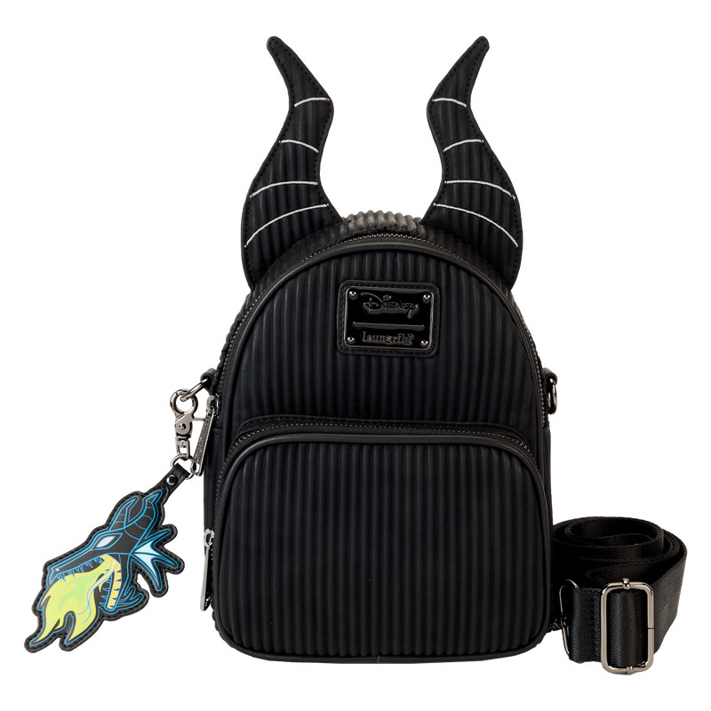 Convertibile zaino e borsa a tracolla Malefica Dragon - DISNEY LOUNGEFLY La bella addormentata