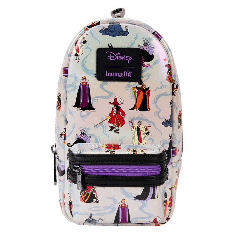 Astuccio mini zaino iridescente Villains - DISNEY LOUNGEFLY