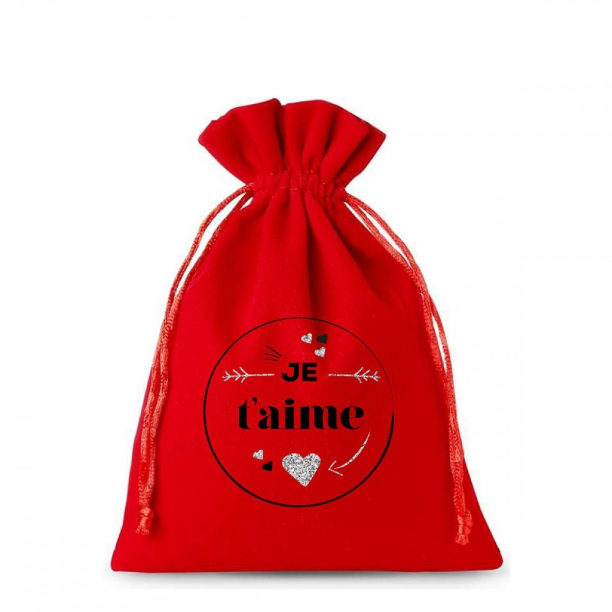 Sacchetto rosso "Je t'aime"