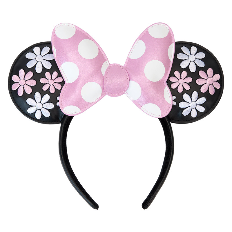 Fascia per capelli con orecchie Minnie Floral Rock The Dots - DISNEY LOUNGEFLY