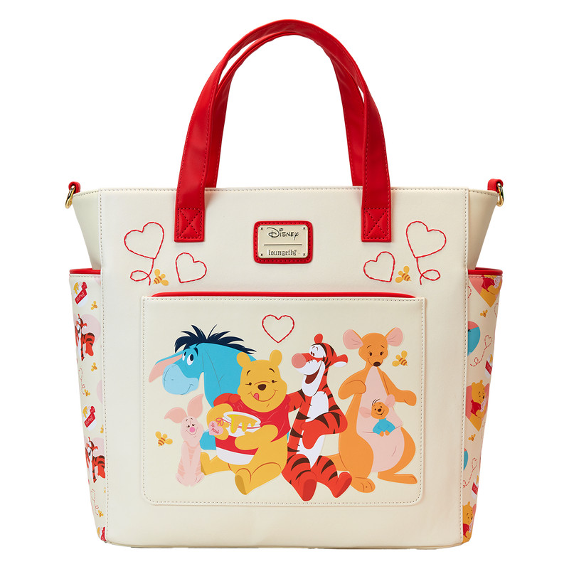 Convertibile zaino e tote bag Winnie The Pooh & Friends Hearts - DISNEY LOUNGEFLY