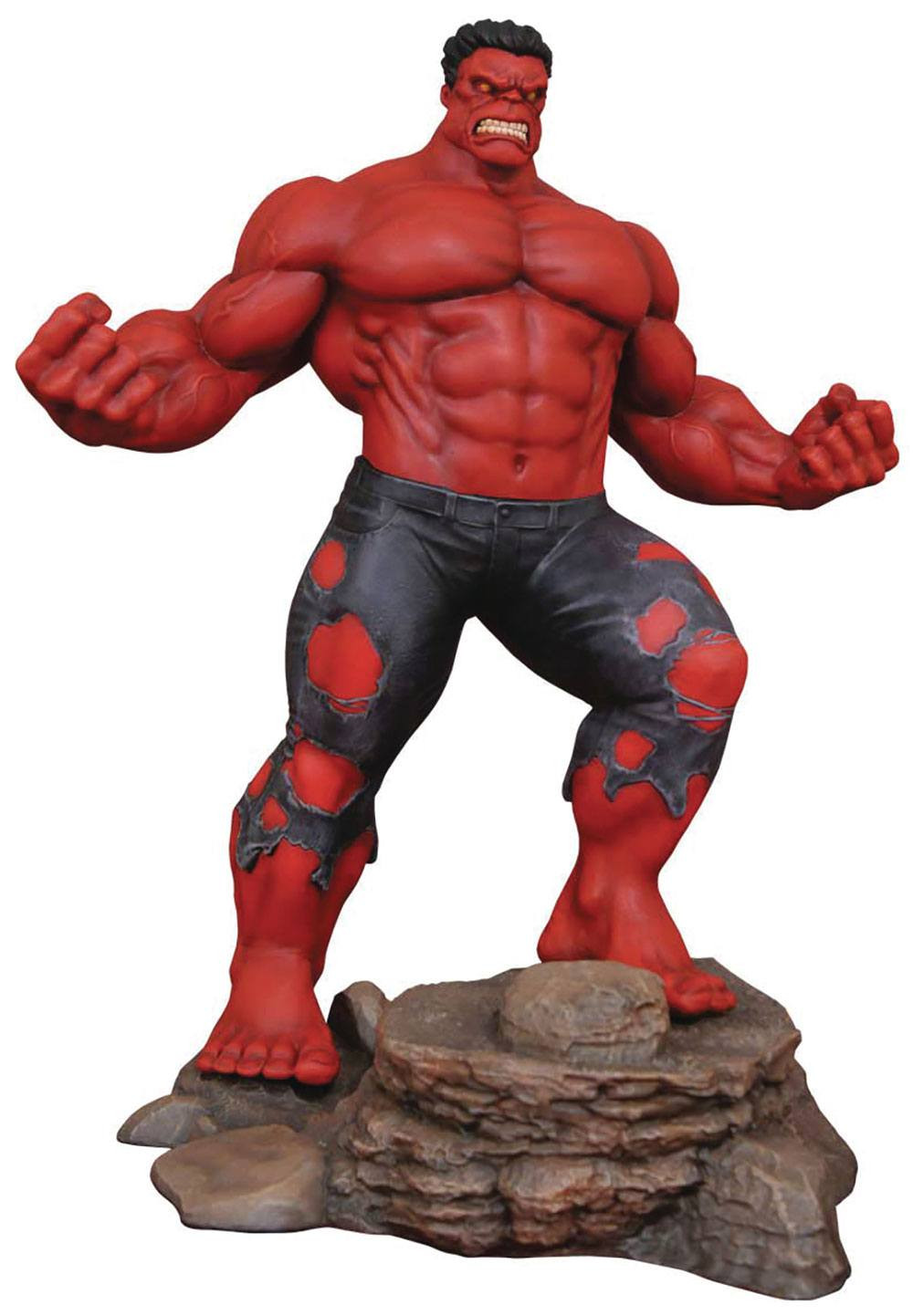 diorama Marvel Gallery Hulk Rosso 25 cm