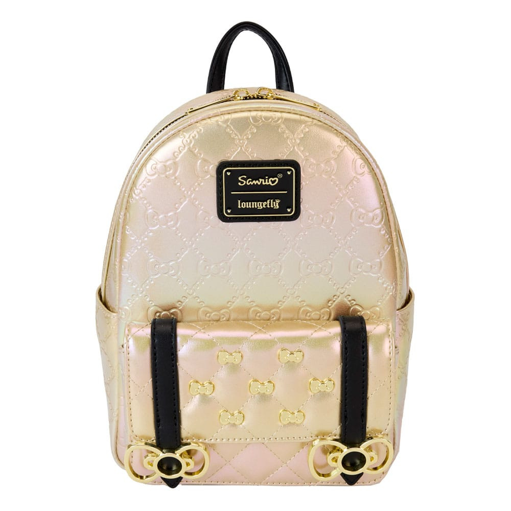 Zaino Hello Kitty 50th Anniversary di Loungefly Mini Metallic Gold