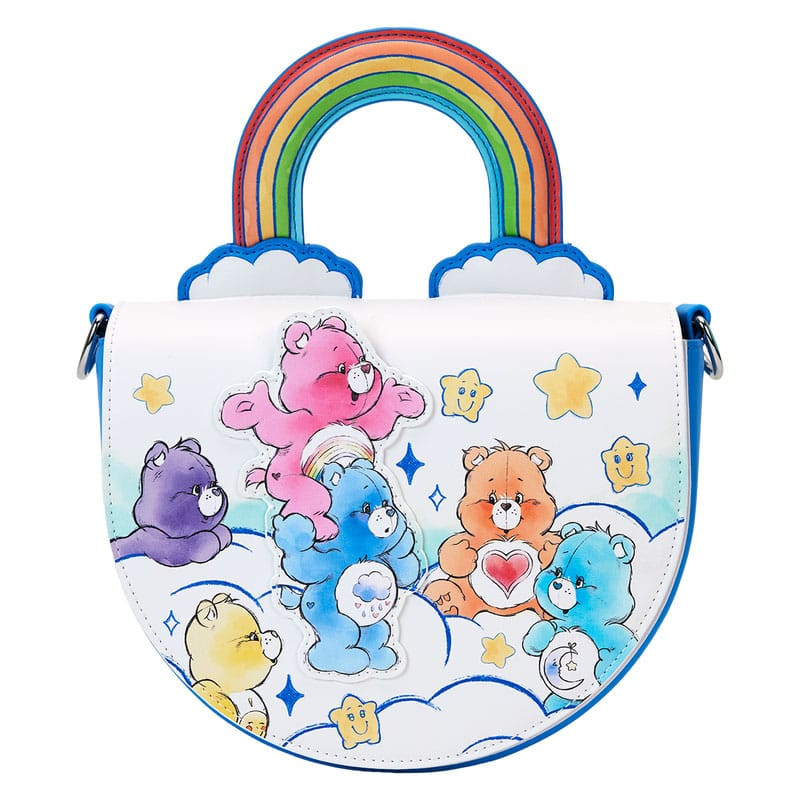 borsa a tracolla a tracolla con manico arcobaleno Care Bears by Loungefly