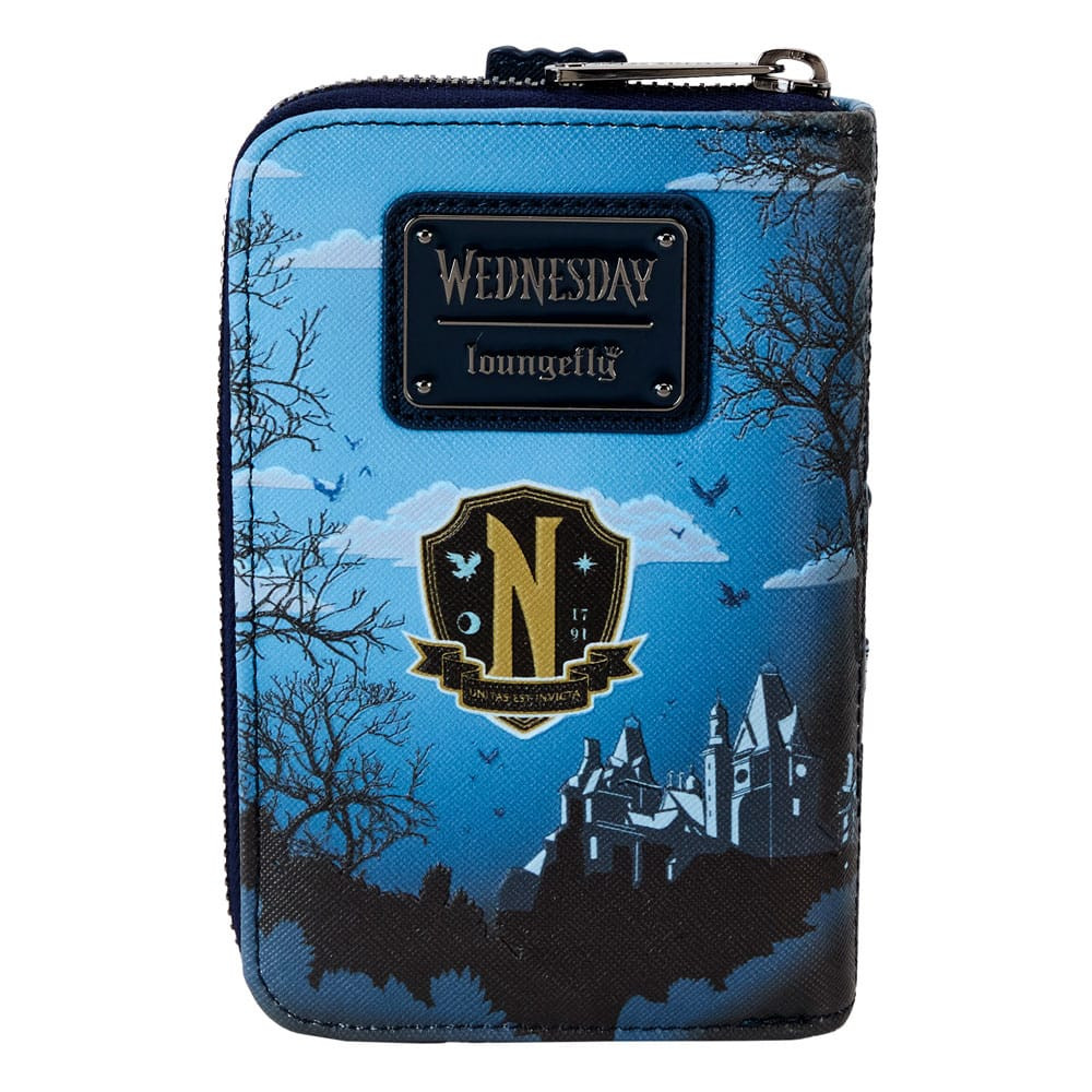 Mercoledì di Loungefly Nevermore Castle Purse