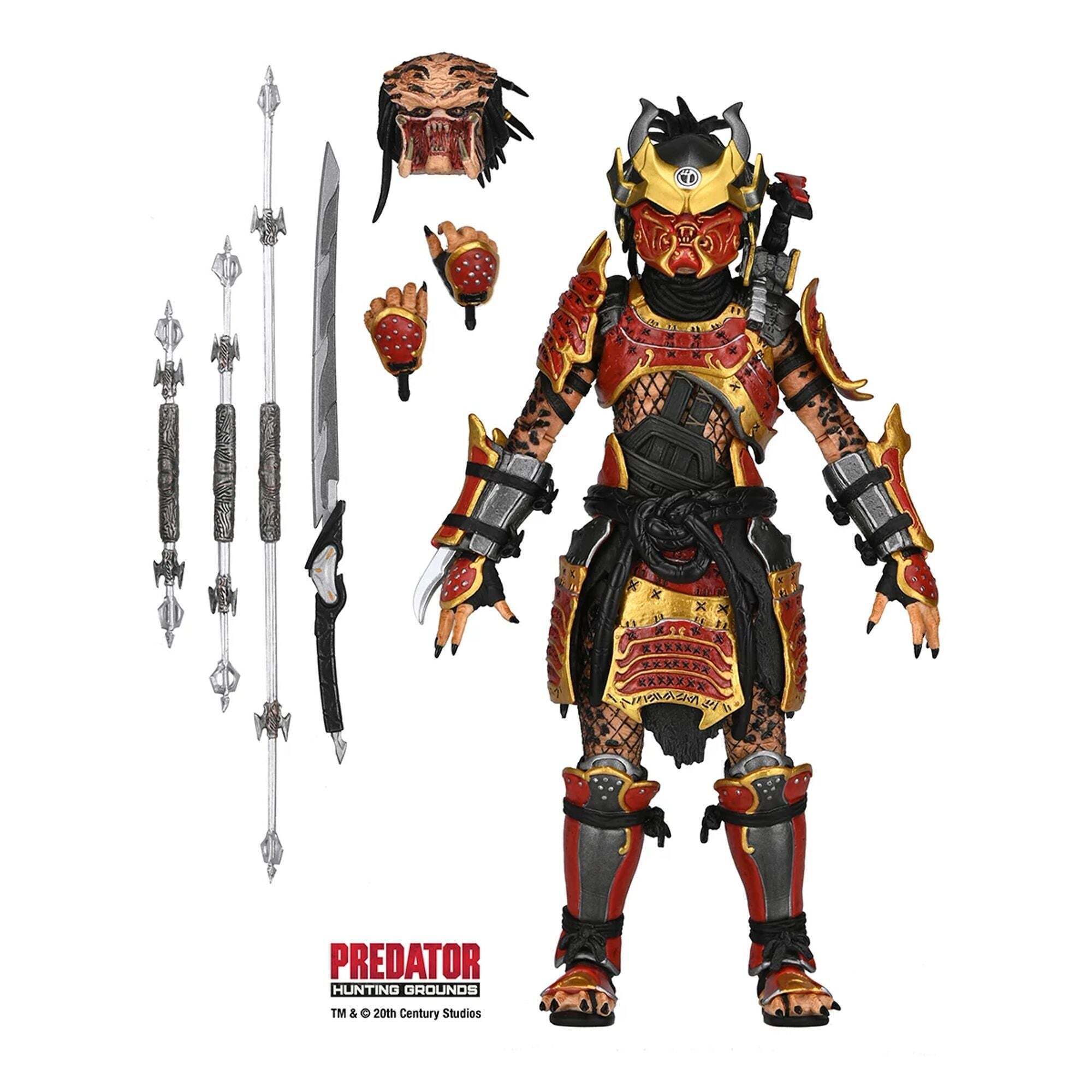 PREDATOR: HUNTING GROUNDS - ACTION FIGURE IN SCALA 7" - DEFINITIVO SAMURAI PREDATOR