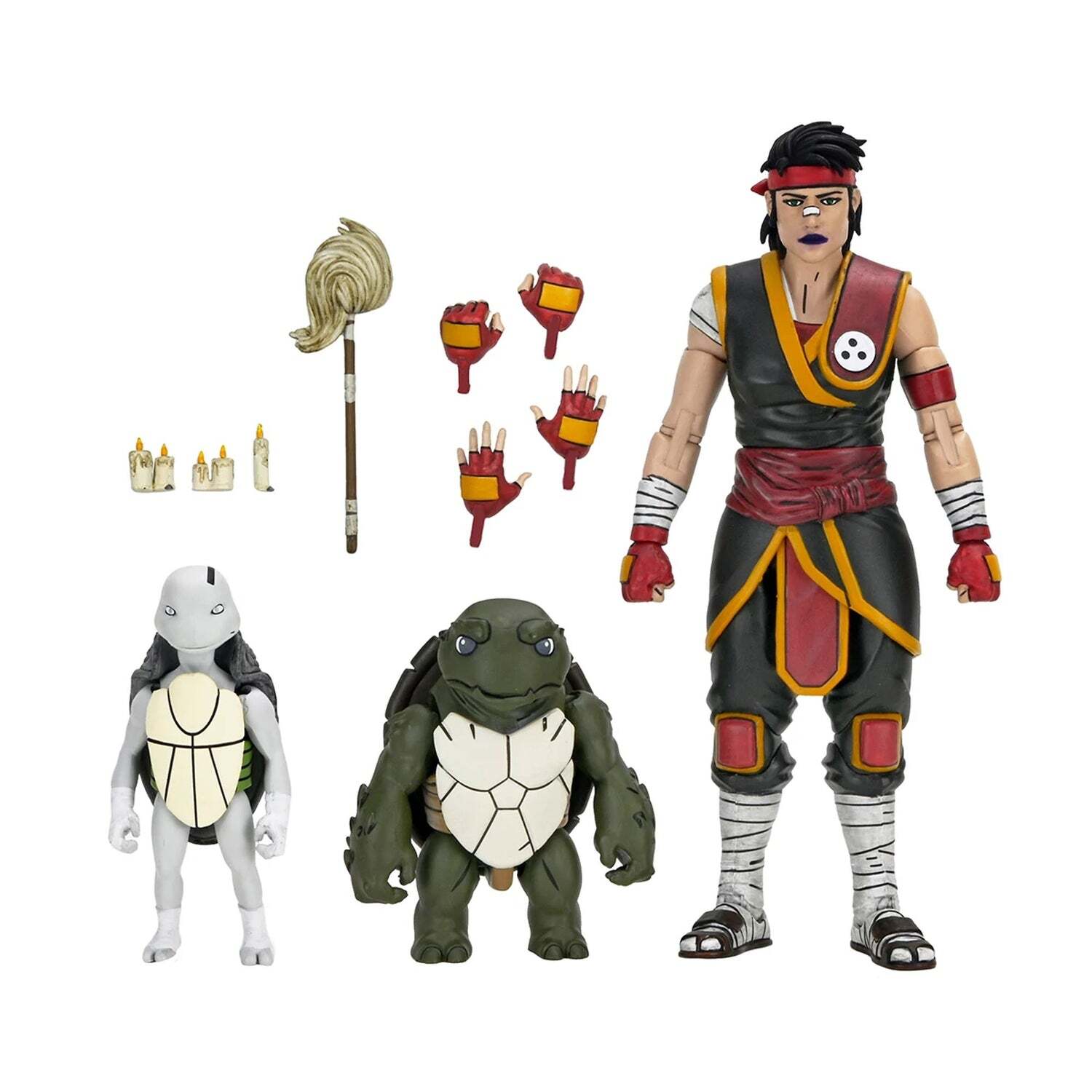 TARTARUGHE NINJA MUTANTI ADOLESCENTI (L'ULTIMO RONIN - GLI ANNI PERDUTI) - ACTION FIGURE DA 7" IN SCALA - CASEY MARIE CON BABY ODYN E UNO