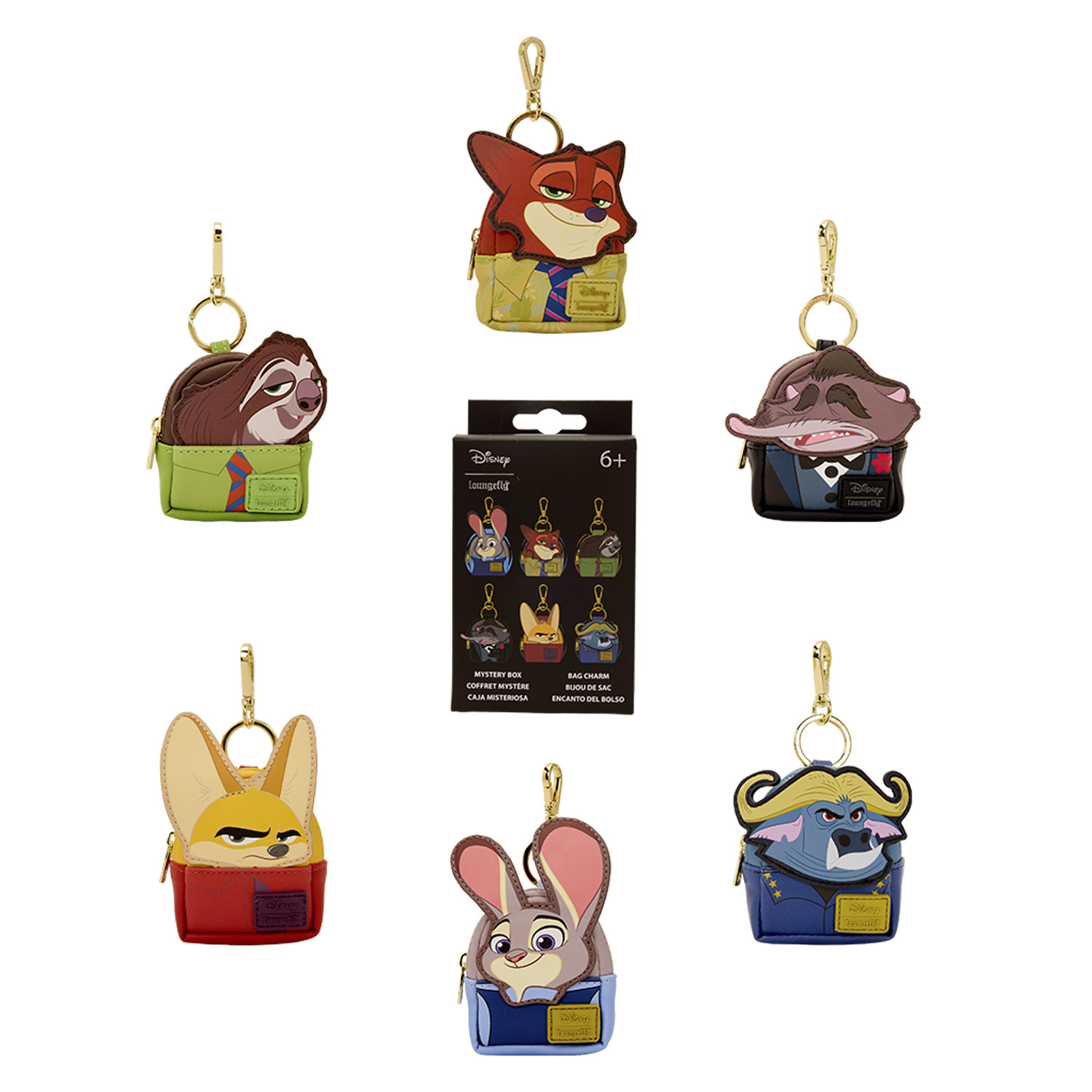 Portachiavi mini zainetto misterioso Zootopia - Disney Loungefly