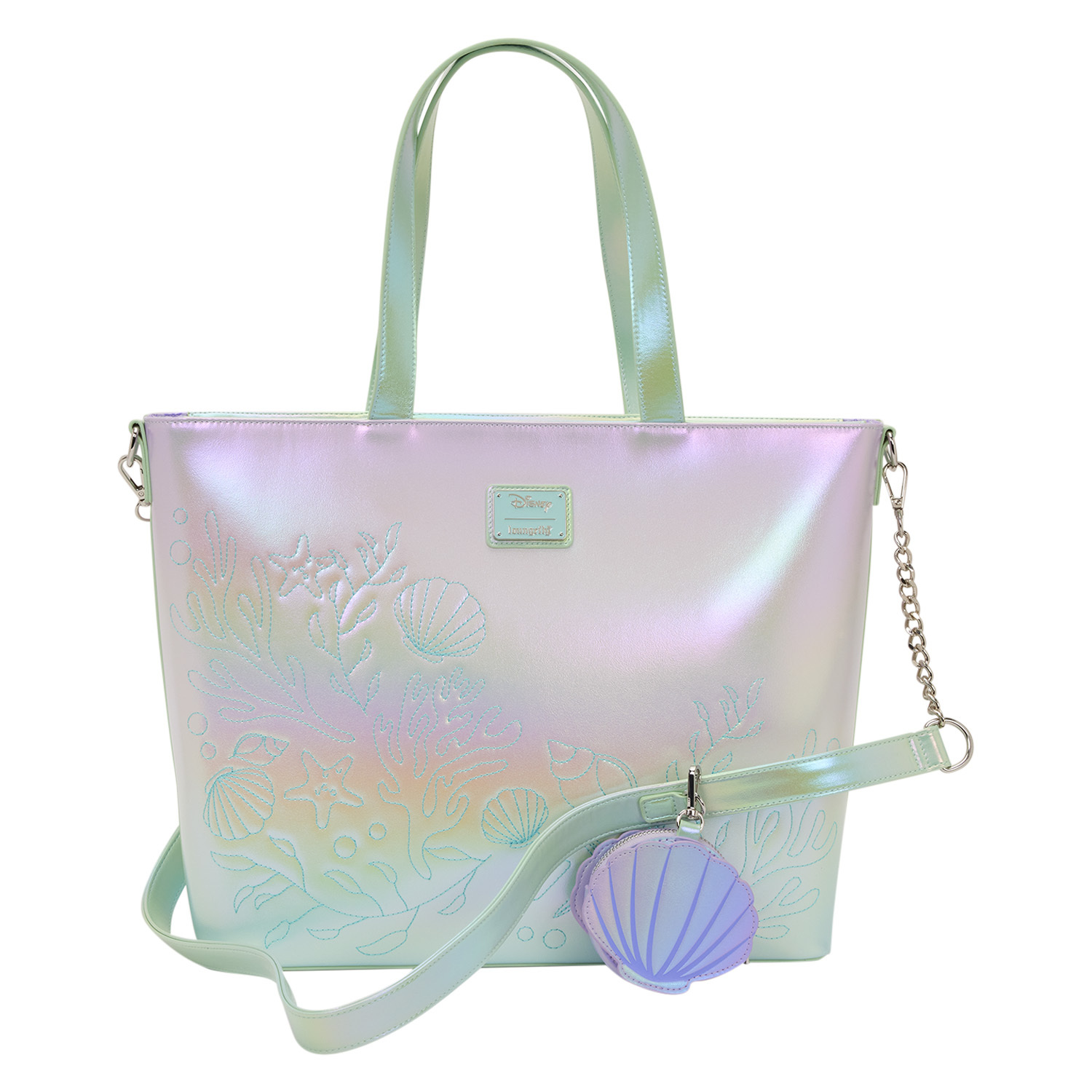 Borsa Tote con portamonete Ariel e Flounder - Disney Loungefly La Sirenetta