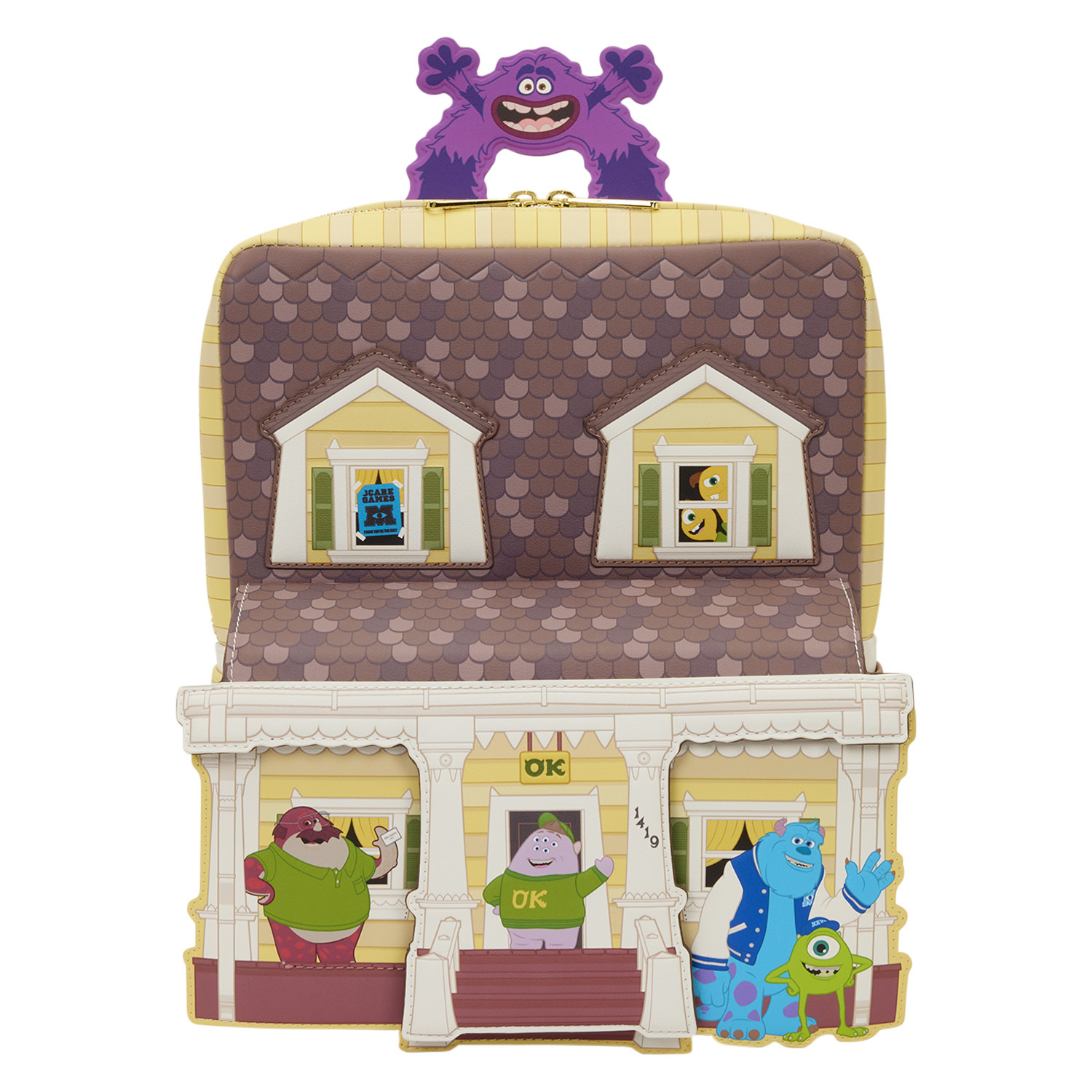 Mini zaino figurativo della Casa Kappa di Oozma - Disney-Pixar Loungefly Monsters University