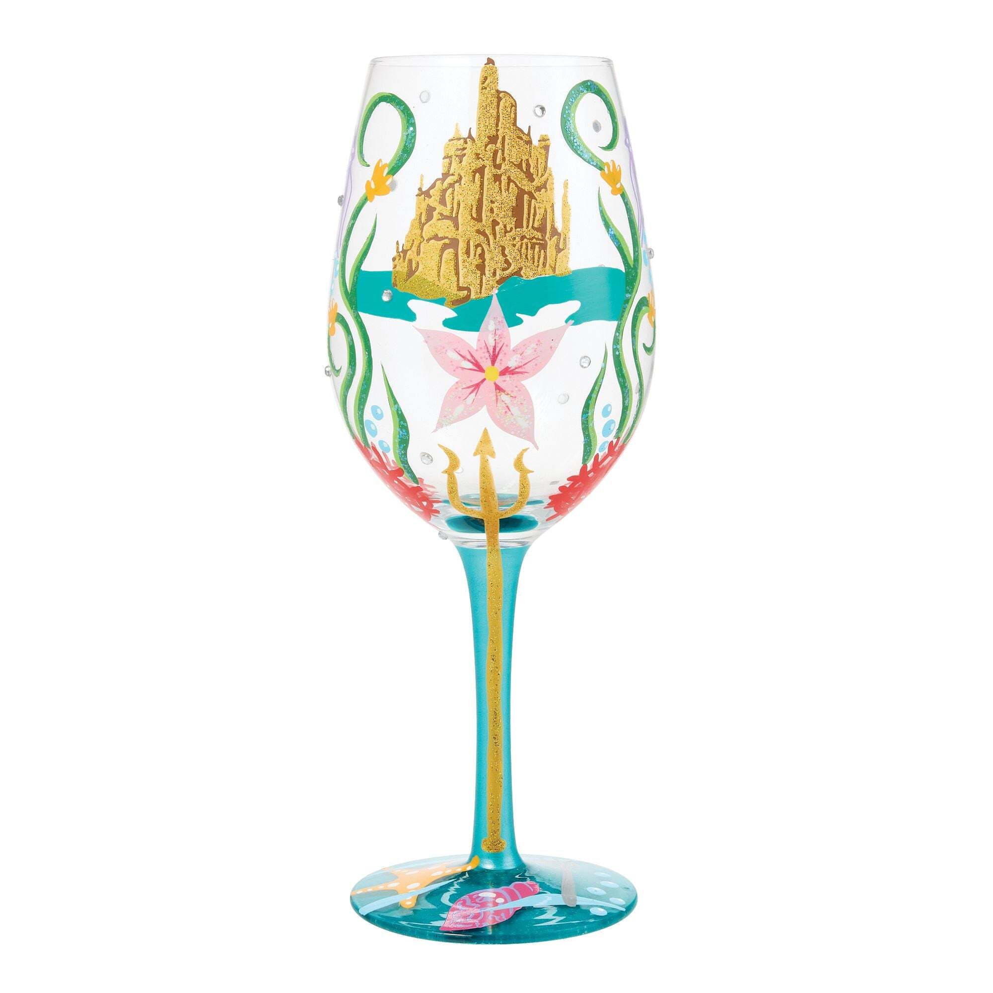 "CAVALCA LA TUA ONDA" BICCHIERE DA VINO ARIEL - DISNEY LOLITA