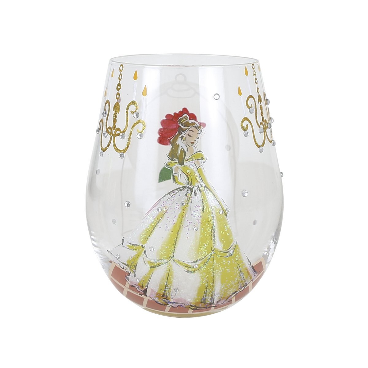 "SCEGLI DI SOGNARE" BICCHIERE SENZA GAMBO BELLE - DISNEY LOLITA