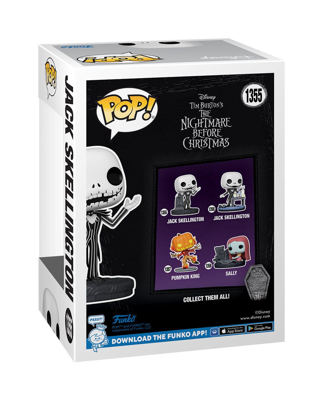 Funko Pop! 1355 - Jack E Una Lapide - Nightmare Before